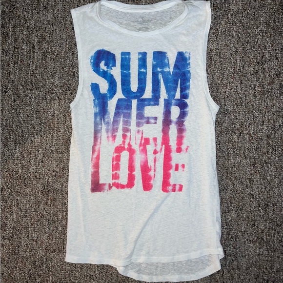 AEO Muscle tank SUMMER LOVE Med​ - Picture 1 of 6